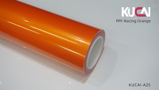 Lubrizol TPU Racing Orange PPF Roll Film Perlindungan Cat Otomotif