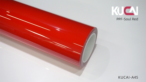 Soual Merah Warna Tpu Cat Mobil Pelindung Film Water Beading Disesuaikan