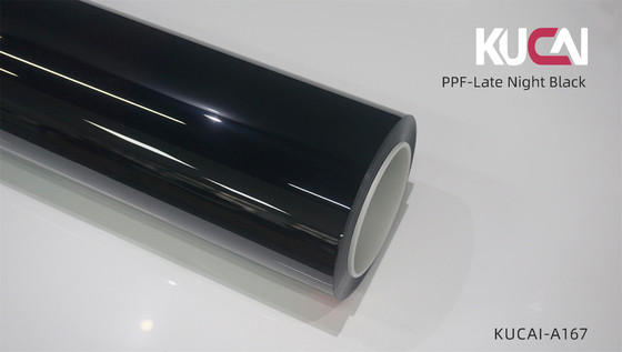 Malam Malam Film Perlindungan Cat Hitam, Warna PPF Film Anti Chipping 5ftx49ft
