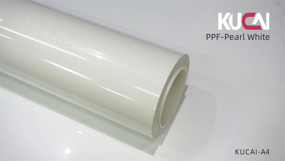 Pearl White Paint Protection Film TPU Warna PPF 7.5 Mil Ketebalan Wrap Mobil Grosir